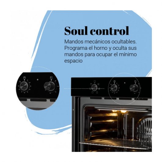Universal Blue Adhara 1006B Horno Multifunción 66L Negro