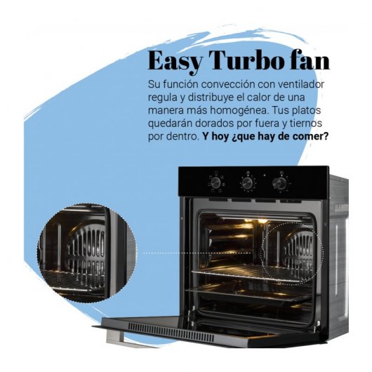 Universal Blue Adhara 1006B Horno Multifunción 66L Negro