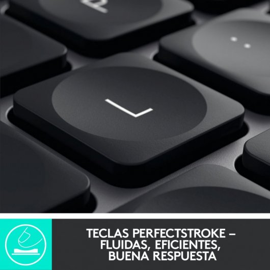 Logitech MX Keys Teclado Inalámbrico Retroiluminado para Mac/iPad Gris