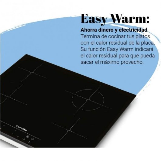 Universal Blue Vega II Placa Vitrocerámica 4 Zonas 60 cm Negra