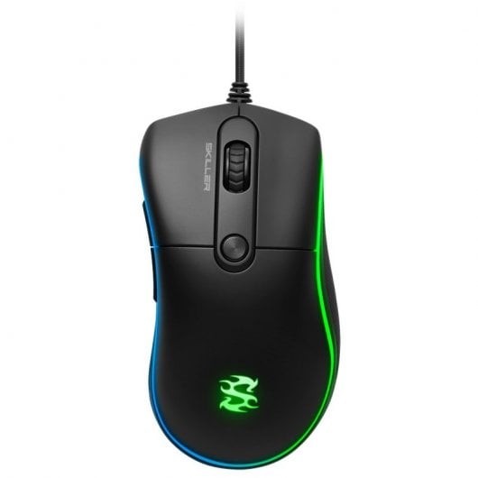 Mouse da gioco Sharkoon Skiller SGM2 RGB 6400 DPI Nero