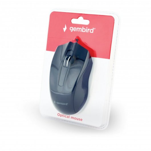 Gembird MUS-3B-01 Mouse ottico 1000 DPI Nero