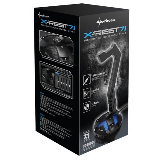 Sharkoon XRest 7.1 Suporte para Auscultadores