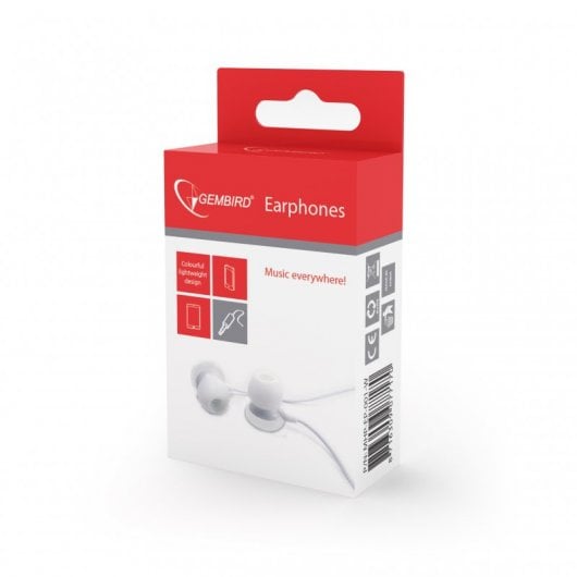 Gembird MHP-EP-001-W Auriculares Blancos