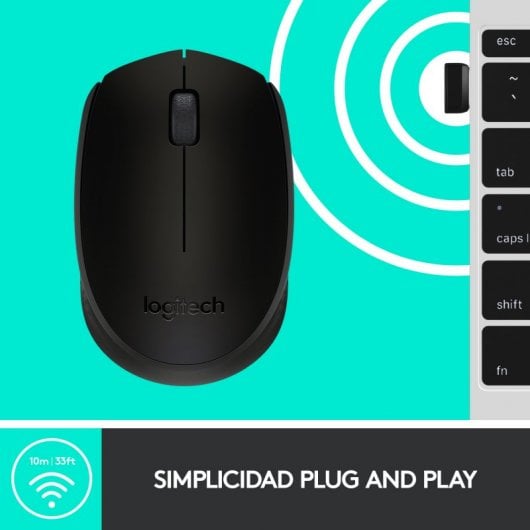 Logitech B170 Black Bp Maus Beidhändig RF Wireless Optisch