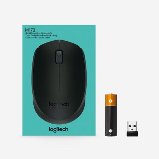 Logitech B170 Black Bp Maus Beidhändig RF Wireless Optisch