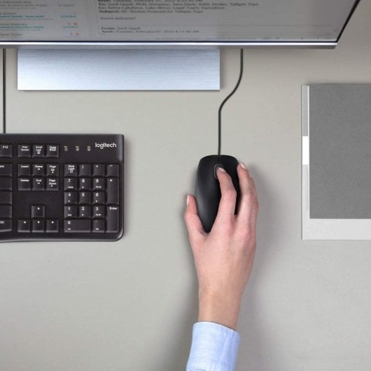 Logitech B110 Leise USB-Maus 1000 DPI Schwarz