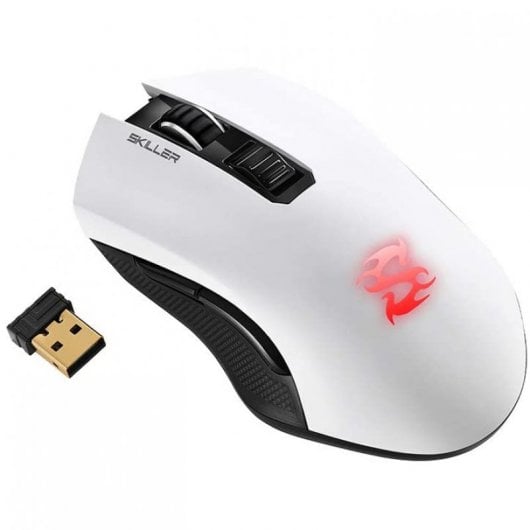 Sharkoon Skiller SGM3 mouse Mano destra RF Wireless + USB Type-A Ottico 6000 DPI