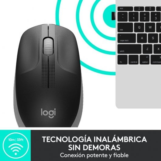 Logitech M190 Mouse Ambidestro RF Wireless Ottico 1000 DPI Nero/Grigio