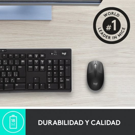 Logitech M190 Mouse Ambidestro RF Wireless Ottico 1000 DPI Nero/Grigio