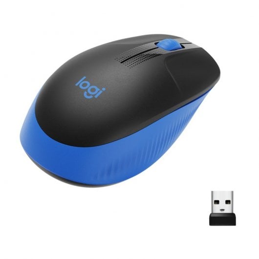 Logitech M190 Mouse Ambidestro RF Wireless Ottico 1000 DPI Azurro