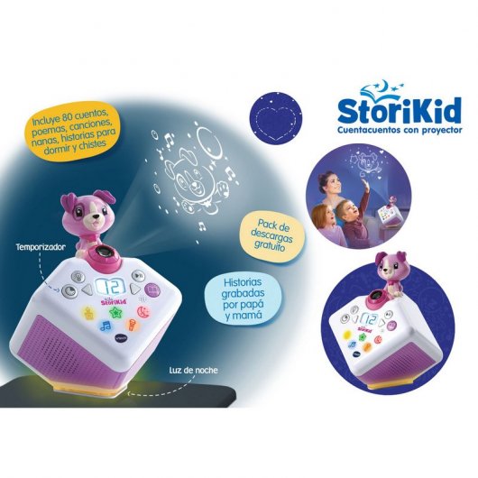 VTech StoriKid Cuentacuentos Blanco/Rosa