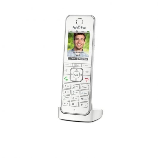 FRITZ!Fon C6 International Téléphone DECT Identification de l'appelant Blanc