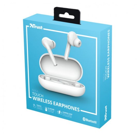 Trust Nika Touch Auriculares Bluetooth Blancos