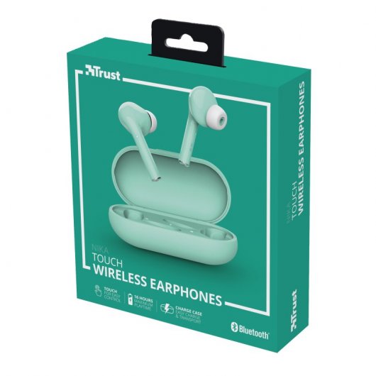 Trust Nika Touch Auriculares Bluetooth Turquesa