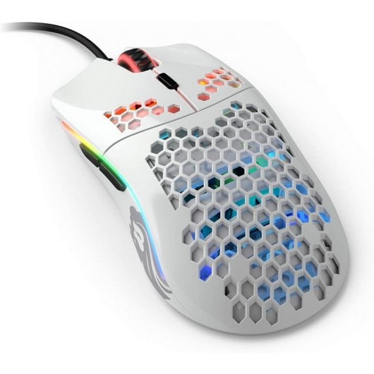 Glorious Model O Minus Ratón Gaming 3200 DPI Blanco Brillante