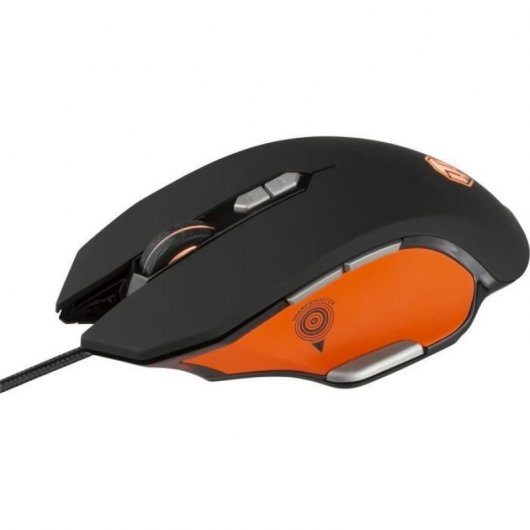 Konix M-35 Ratón Gaming 4000 DPI Negro/Naranja