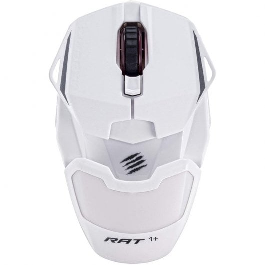 Mad Catz RAT 1+ Ratón Gaming 2000 DPI Blanco