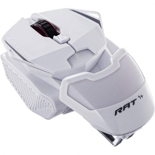 Mad Catz RAT 1+ Ratón Gaming 2000 DPI Blanco