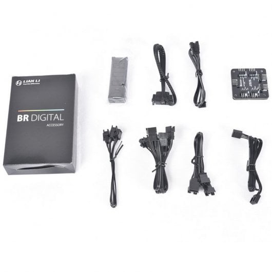 Lian-Li Bora Digital Pack 3 Ventiladores 120mm ARGB Gris Espacial