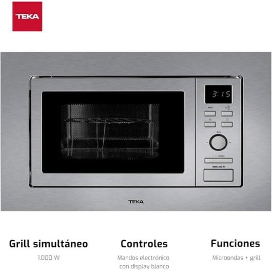Teka MWE 202 FI Microondas Integrable 20 Litros con Grill Acero Inoxidable