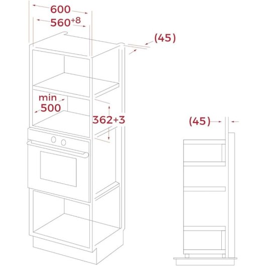 Teka MWE 202 FI Microondas Integrable 20 Litros con Grill Acero Inoxidable