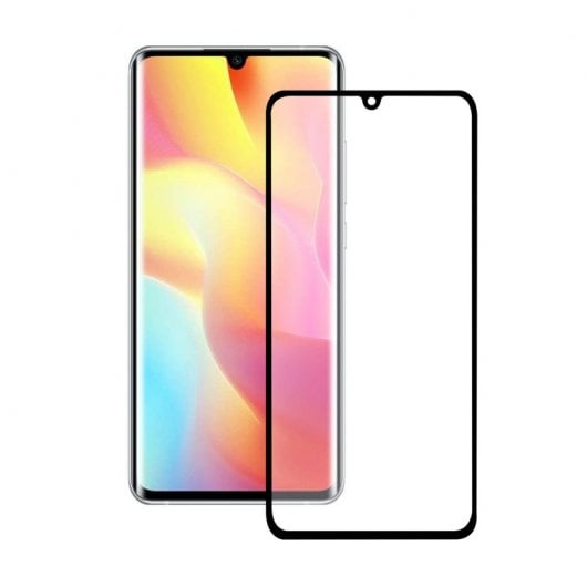Ksix Cristal Templado 9H Full Glue 2.5D Borde Negro para Xiaomi Note 10 Lite