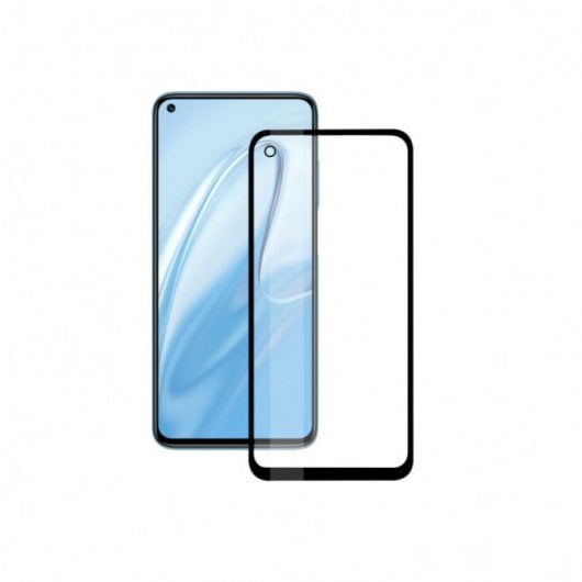 Ksix Cristal Templado 9H Full Glue 2.5D Borde Negro para Redmi Note 9