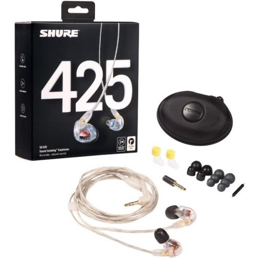 Shure SE425 Auriculares con Micrófono Transparentes