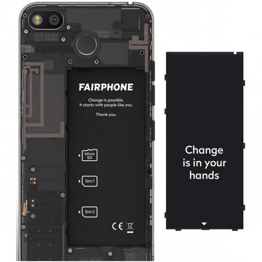 Fairphone 3 4/64GB Negro Libre