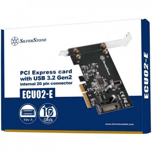 Carte d'extension PCIe USB 3.2 Gen 2 SilverStone SST-ECU02-E