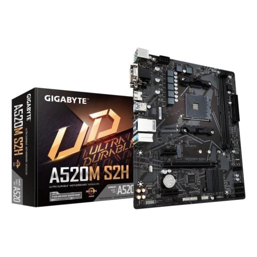 Motherboard Gigabyte A520M S2H A520 Socket AM4 DDR4 Micro ATX RGB PCIe 3.0