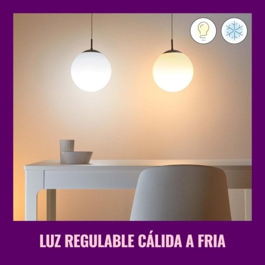 WIZ Whites 2x Bombilla LED Wi-Fi 8W E27 A60 Blanco Regulable
