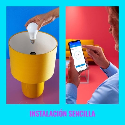 WIZ Whites 2x Bombilla LED Wi-Fi 8W E27 A60 Blanco Regulable
