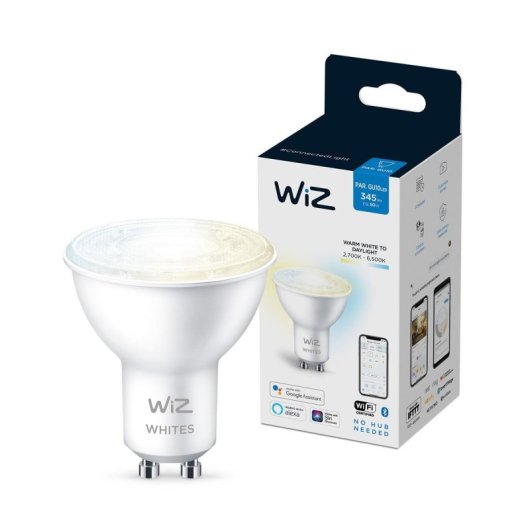 Lampadina smart Wiz GU10 Wi-Fi Bluetooth 50W PAR16 2700K dimmerabile