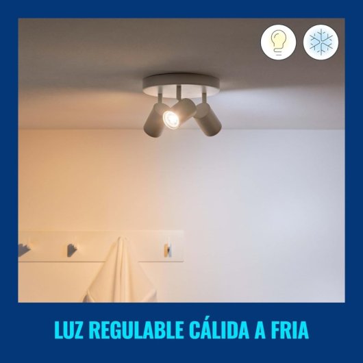 WIZ GU10 Whites Ampoule Intelligente Wi-Fi Blanc Chaud/Neutre GU10