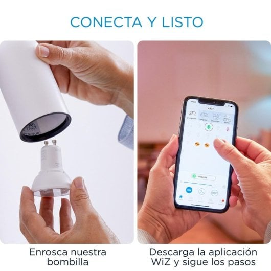Lampadina smart Wiz GU10 Wi-Fi Bluetooth 50W PAR16 2700K dimmerabile