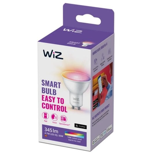 WIZ GU10 Couleurs Ampoule Intelligente Wi-Fi RGBW GU10