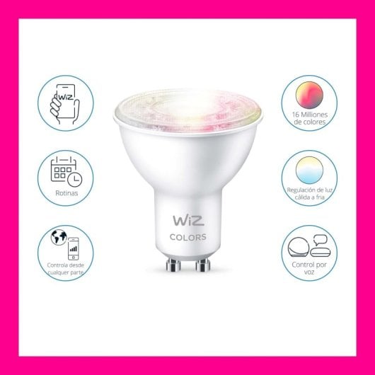 WIZ GU10 Couleurs Ampoule Intelligente Wi-Fi RGBW GU10