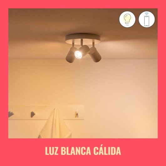 WIZ Spot PAR16 GU10 2x Bombilla Inteligente LED Wi-Fi RGBW 4.7W GU10