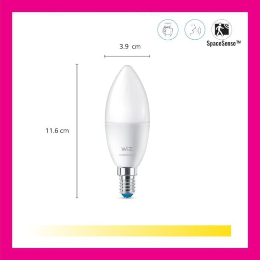 WIZ C.E14 Colori 2x Lampadina intelligente Wi-Fi RGBW E14