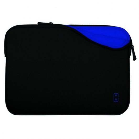 MW Funda de Neopreno y Espuma Inteligente con Interior de Polyester para MacBook Pro/ Air 13" Negra/Azul