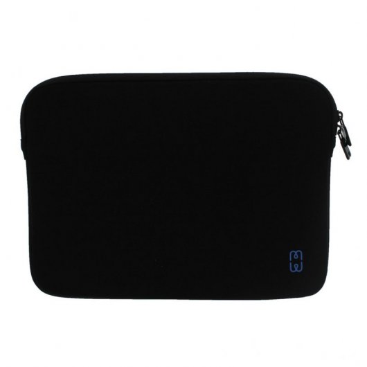MW Funda de Neopreno y Espuma Inteligente con Interior de Polyester para MacBook Pro/ Air 13" Negra/Azul