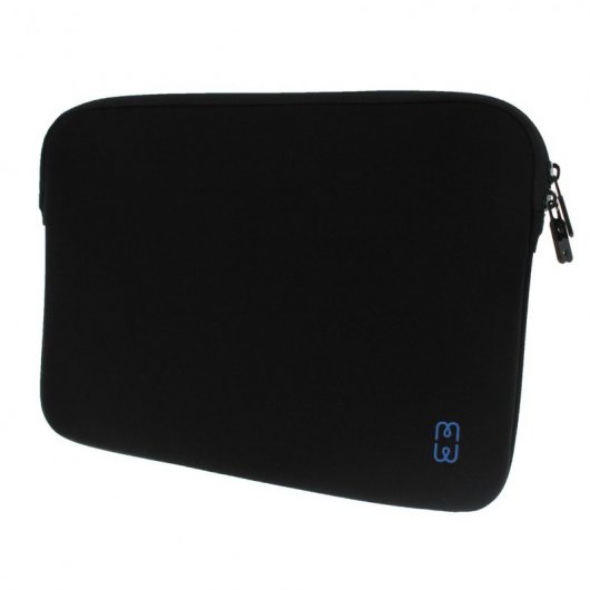 MW Funda de Neopreno y Espuma Inteligente con Interior de Polyester para MacBook Pro/ Air 13" Negra/Azul