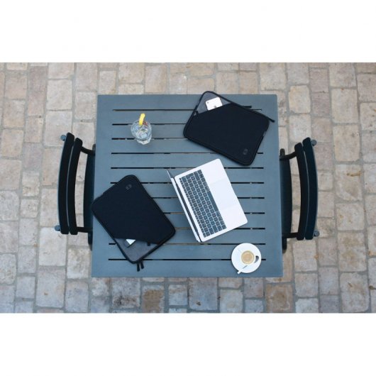 MW Funda de Neopreno y Espuma Inteligente con Interior de Polyester para MacBook Pro/Air 13" Negro/Gris