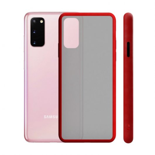 Ksix Funda Duo Soft Roja para Samsung Galaxy S20