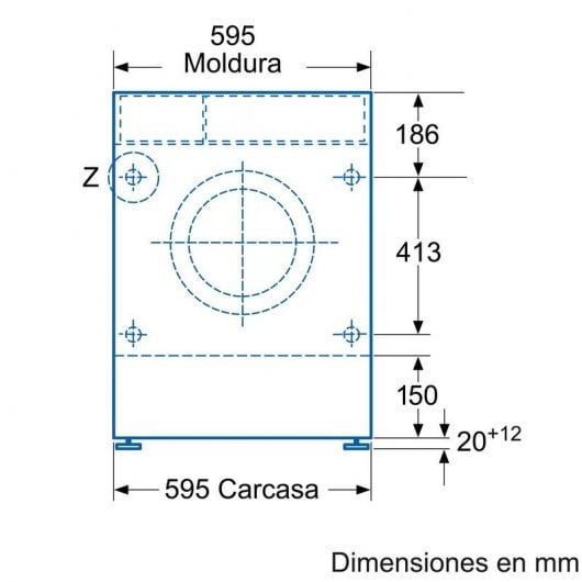 Balay 3TI771B Lavadora Integrable de Carga Frontal 7Kg A+