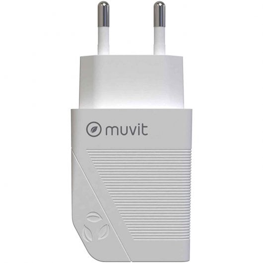 Muvit for Change Cargador 2 USB 4.8A 24W Blanco