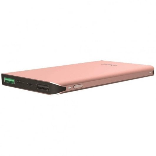 Muvit Powerbank 10000 mAh USB QC 3.0 + 2 MicroUSB + Tipo C Rosa