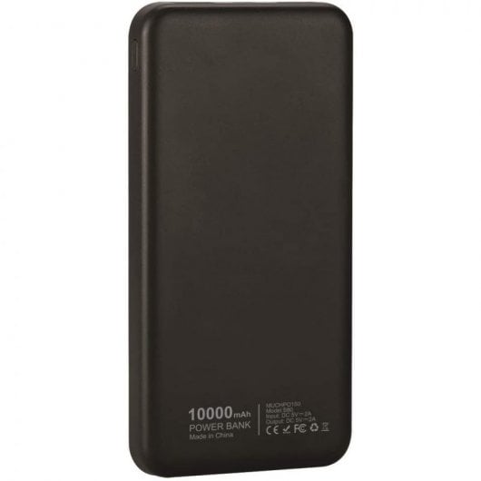 Muvit Powerbank 10000 mAh USB 2 Portas 2A Preto